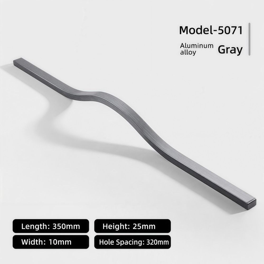 Curved Spring Bar - Schrankgriff aus Aluminiumlegierung in verschiedenen Größen,