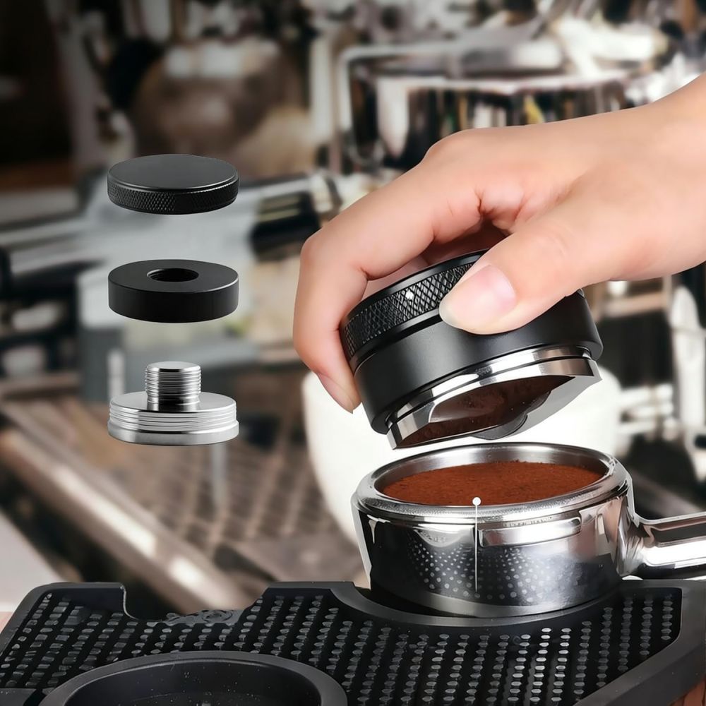 Spring Bar Tool Set - Sapele Espresso Tamper Station 7-teiliges Kaffee-Bar-Set,