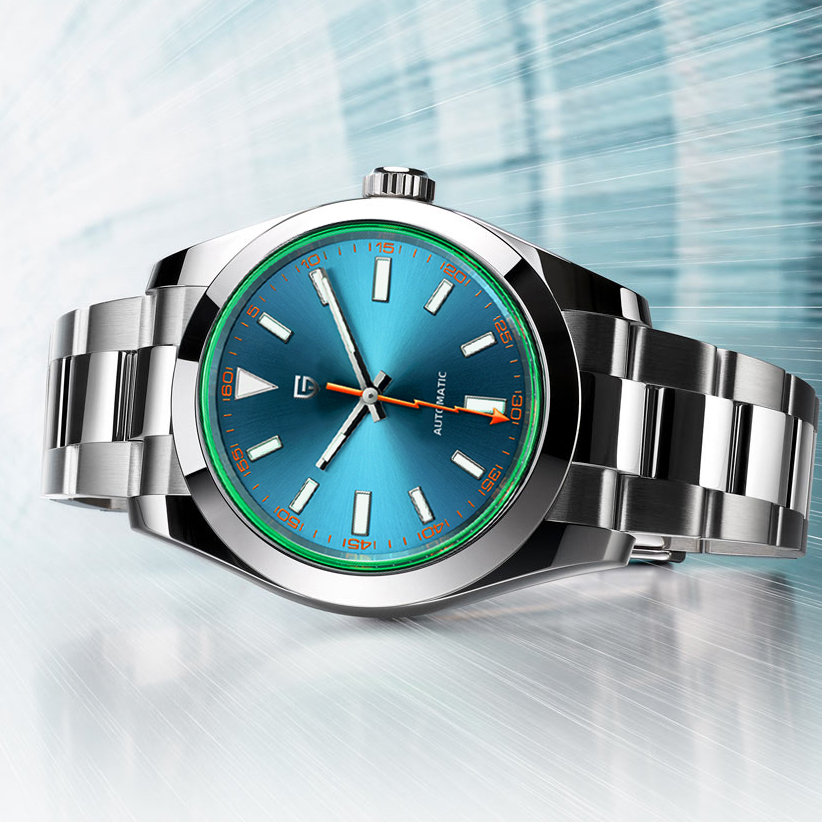 Seiko Watch Presage - PAGANI DESIGN Herrenuhr mit grünem Glas,