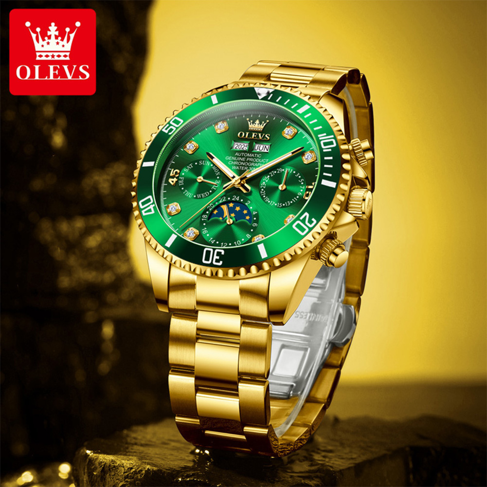 OLEVS 6729 Automatische Uhr Ma – Omega Watch Constellation Bewertung und Preis