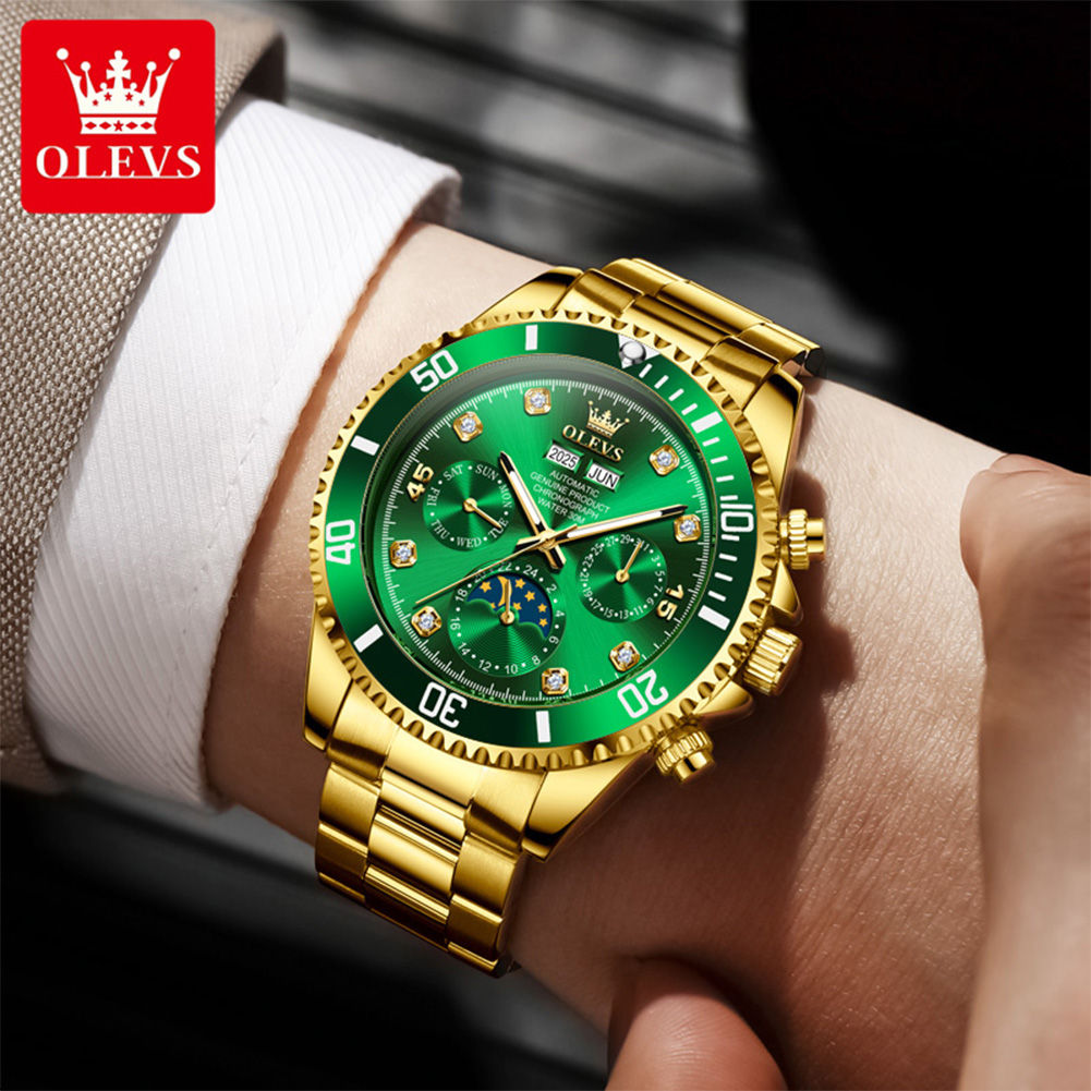 OLEVS 6729 Automatische Uhr Ma – Omega Watch Constellation Bewertung und Preis